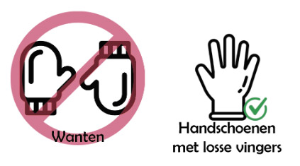 handschoenen verplicht voorbeeld